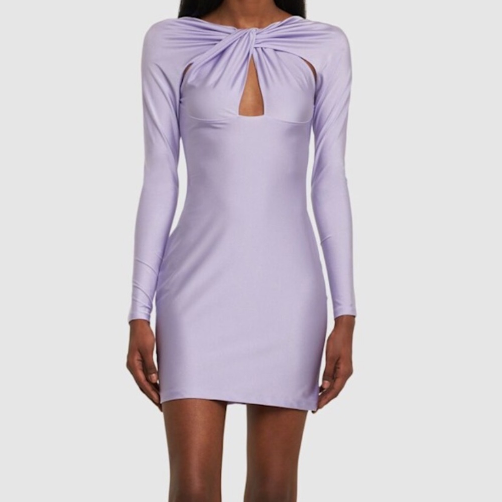 Coperni Twisted cutout jersey mini dress (large- US8)